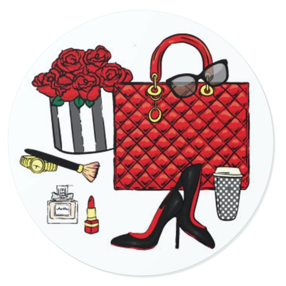 x100 Fashion Handbag Sticker Seals Handmade Fashion Girl Scrapbook Stick… - Picture 10 of 16